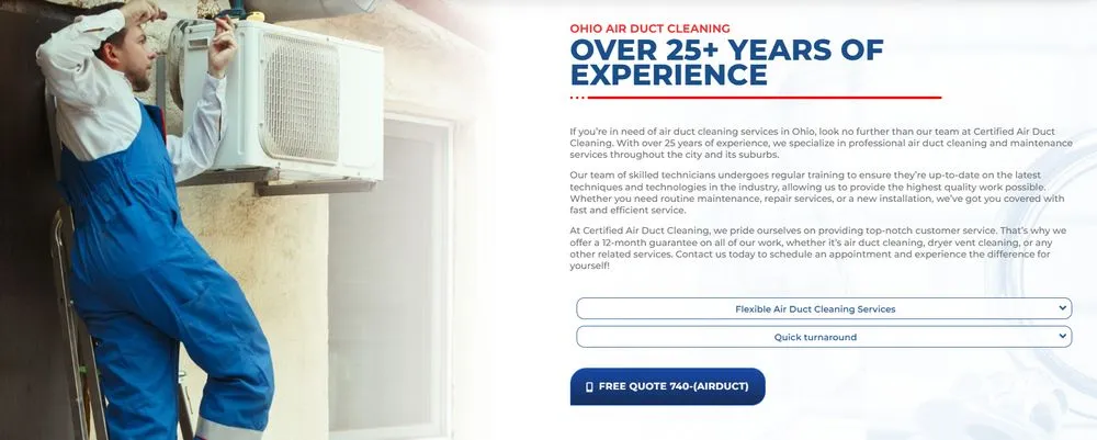 Slide of Air Duct Cleaning