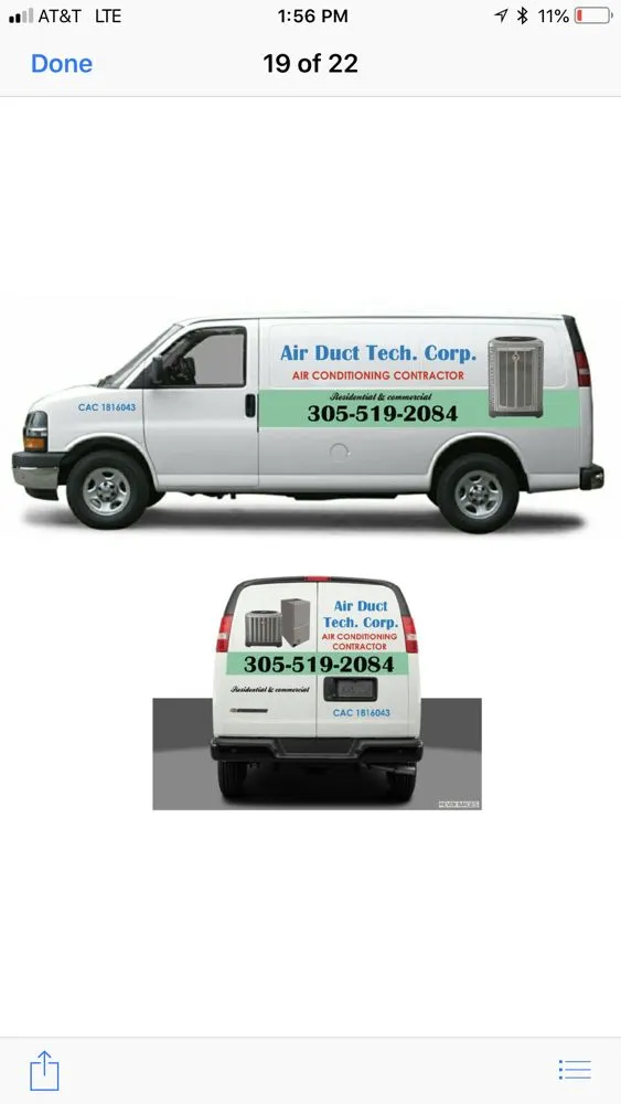 Slide of Air Duct Tech Corp