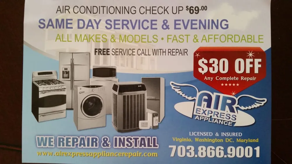 Slide of Air Express Appliance