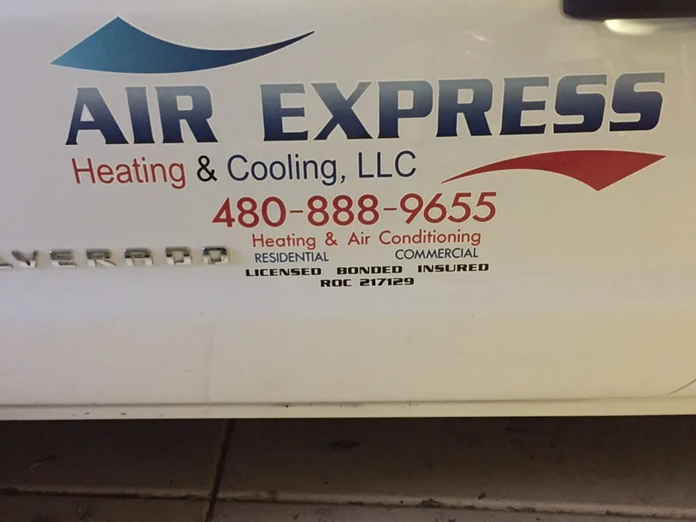 Slide of Air Express Heating and Cooling