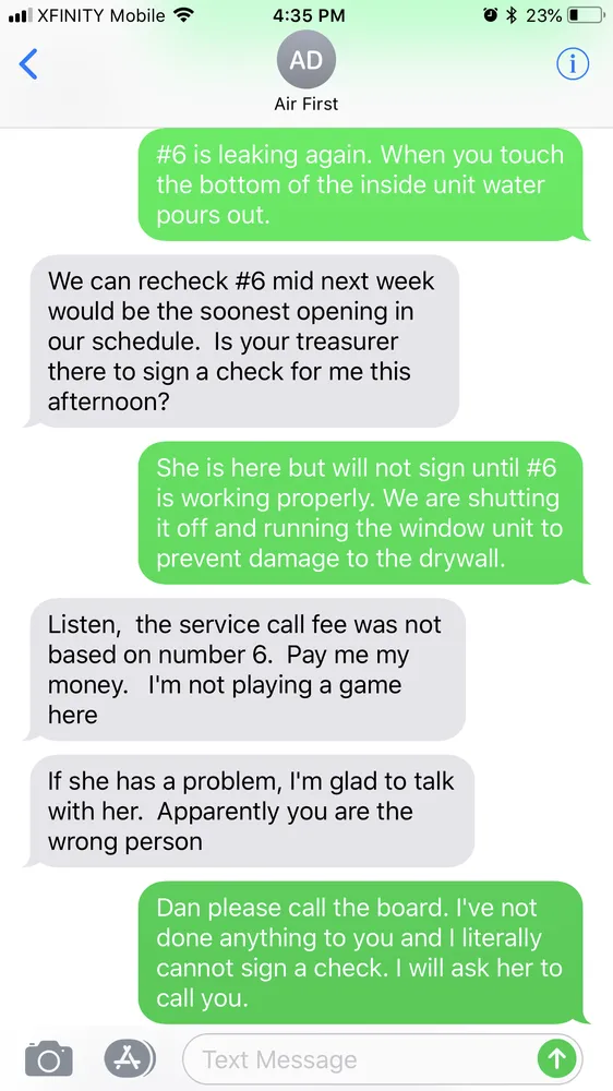 Slide of Air First Air Conditioning