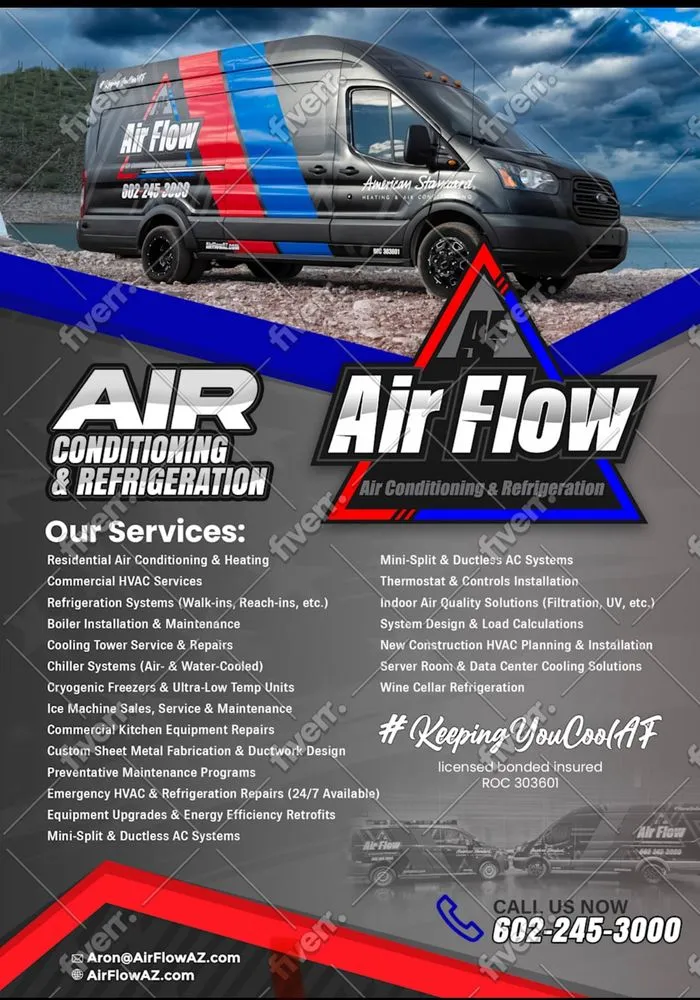 Slide of Air Flow Air Conditioning & Refrigeration
