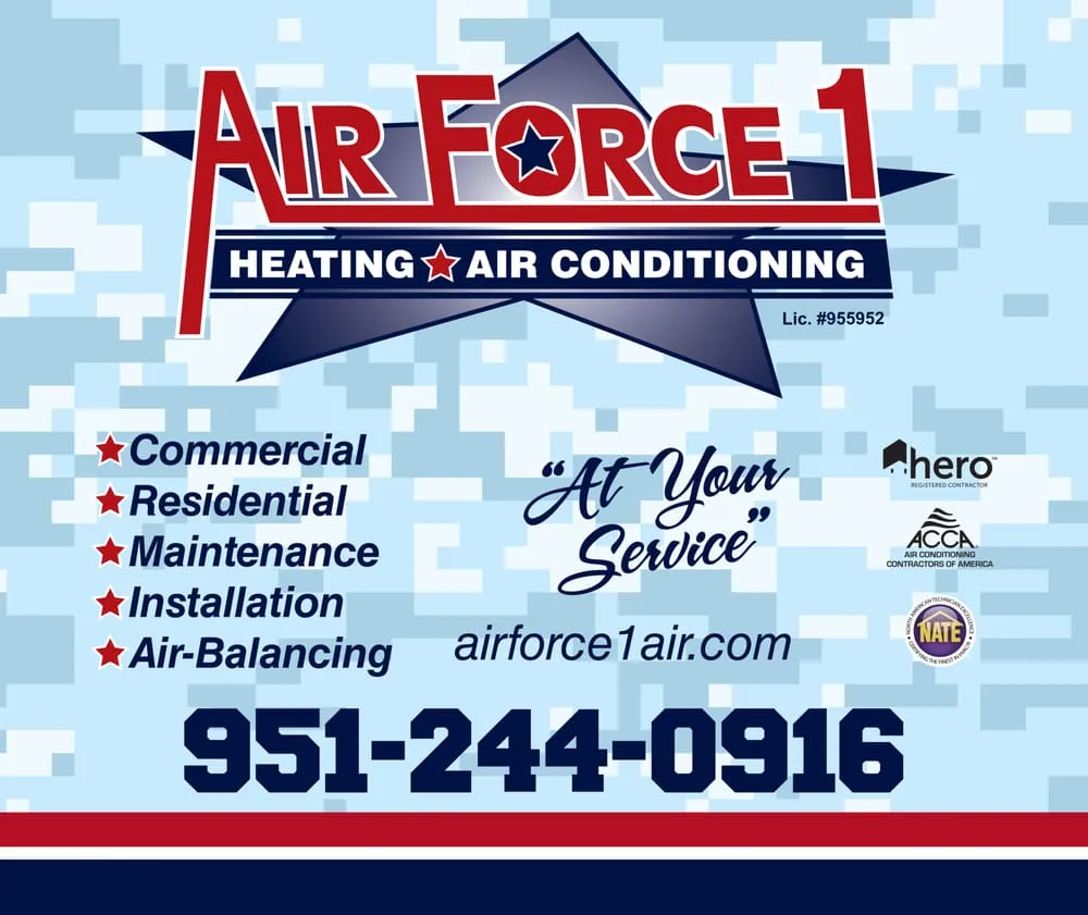 Slide of Air Force 1 Heating & Air Conditioning