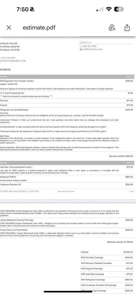 Slide of Air Force One