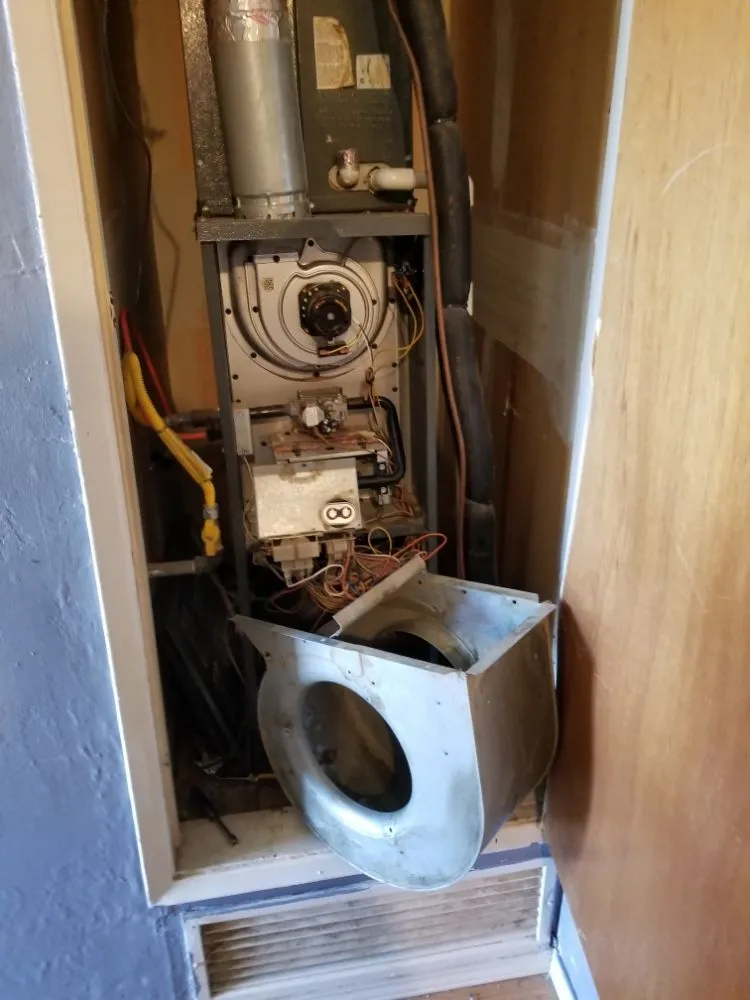 Slide of AIR FORCED HEATING AND AIR CONDITIONING