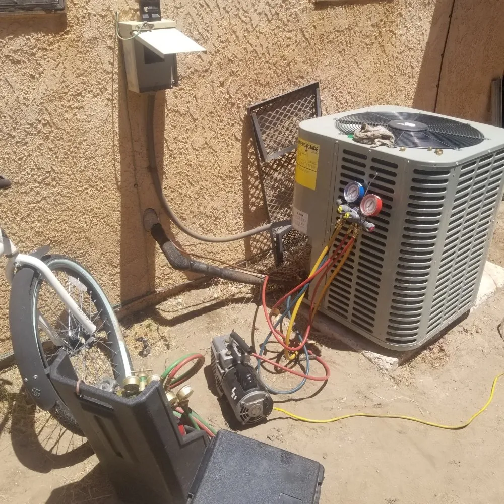 Slide of AIR FORCED HEATING AND AIR CONDITIONING