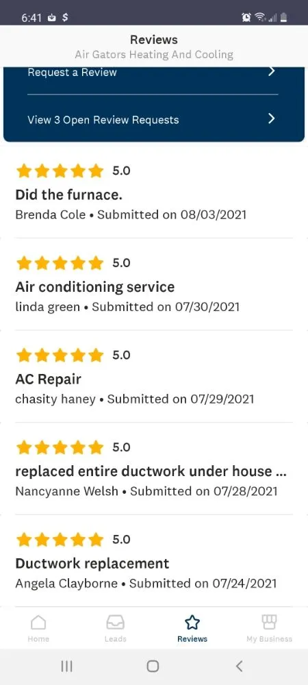 Slide of Air Gators Heating And Cooling