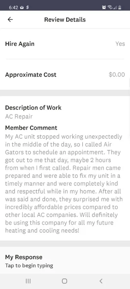 Slide of Air Gators Heating And Cooling