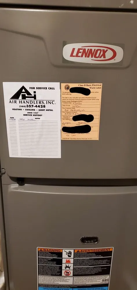 Slide of Air Handlers Inc.