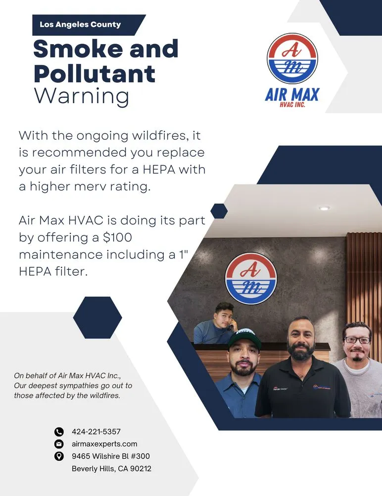 Slide of Air Max HVAC