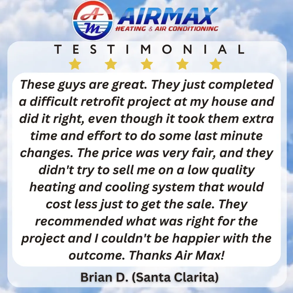 Slide of Air Max HVAC