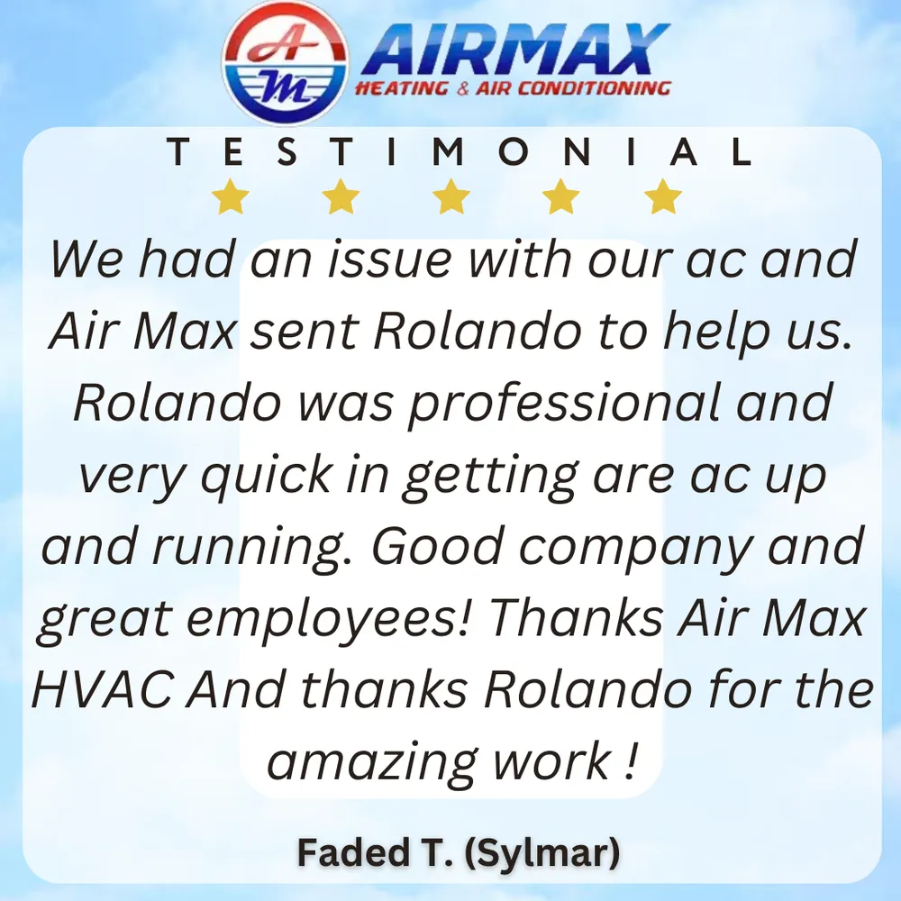 Slide of Air Max HVAC
