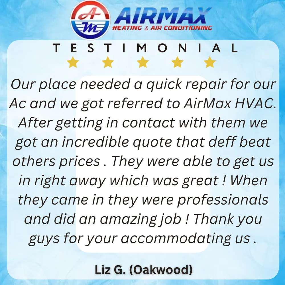 Slide of Air Max HVAC