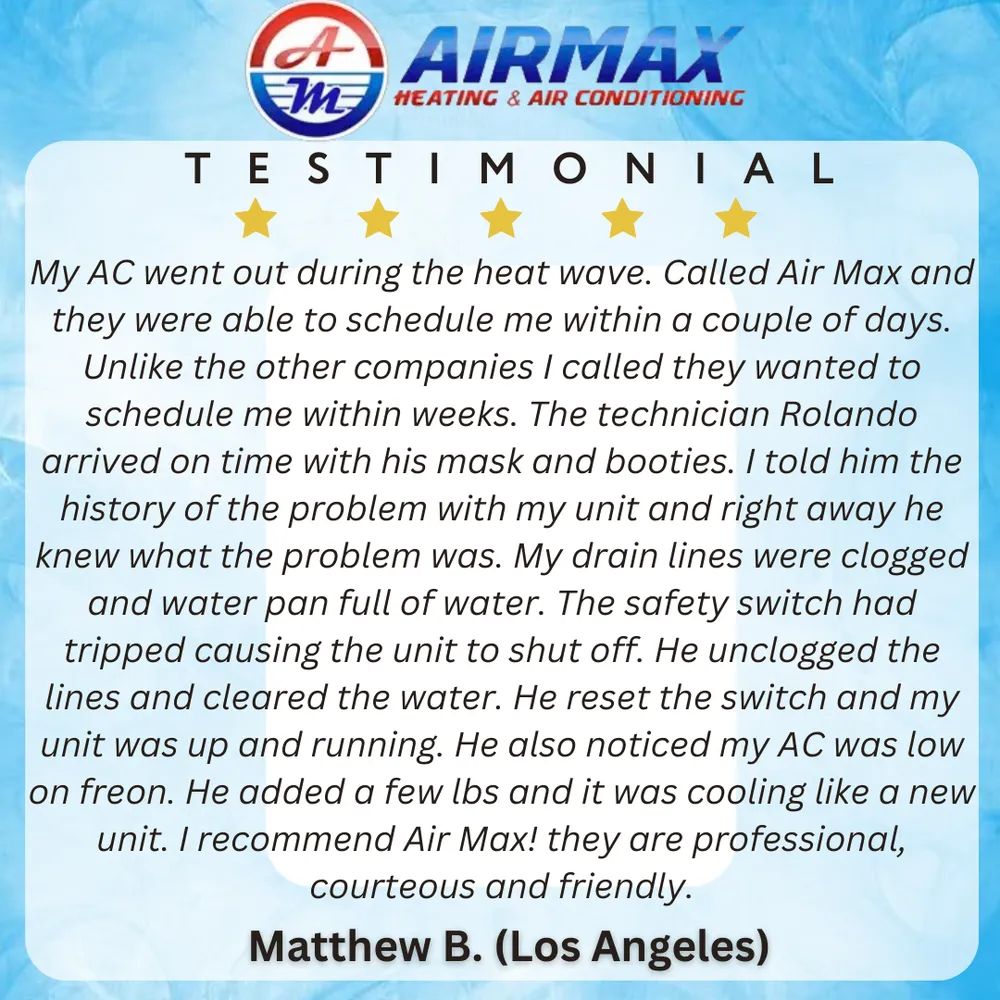 Slide of Air Max HVAC