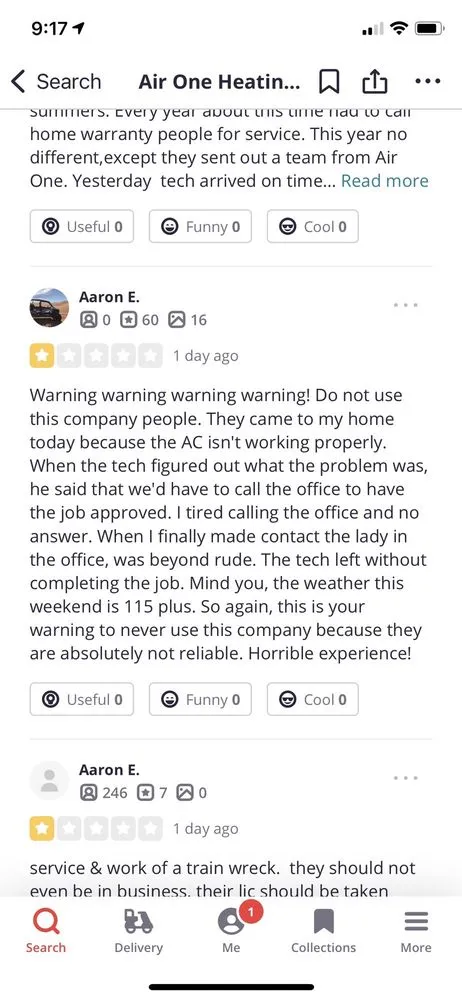 Slide of Air One Heating & Air Conditioning