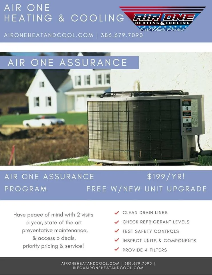 Slide of Air One Heating and Cooling