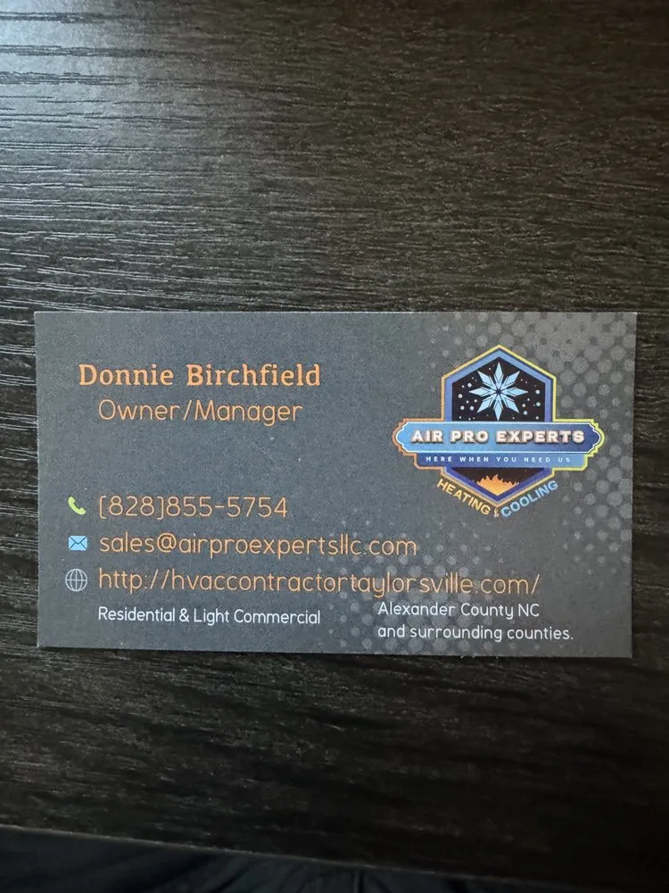 Certified air conditioning service experts serving Township of Taylorsville, NC - Air Pro Experts