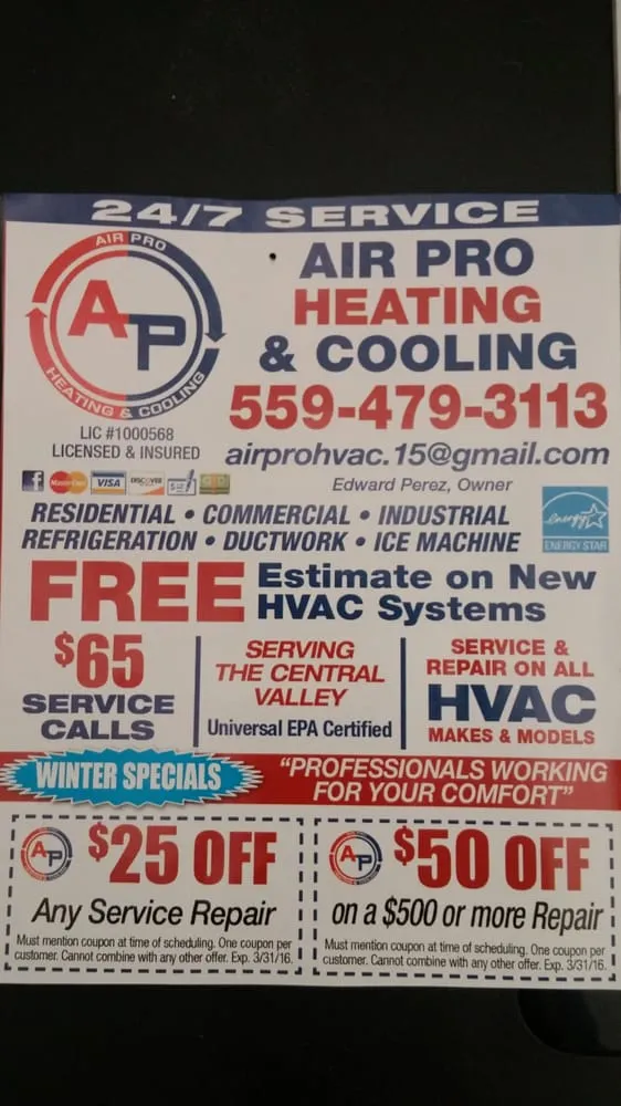 Slide of Air Pro Heating & Cooling