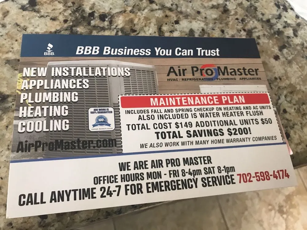 Slide of Air Pro Master Air Conditioning Repair & Installation