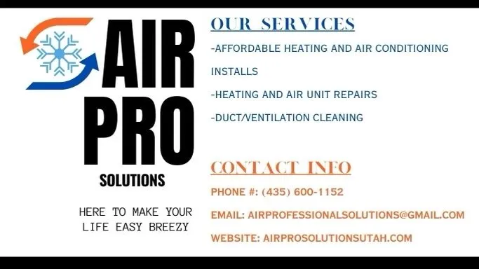 Slide of Air Pro Solutions