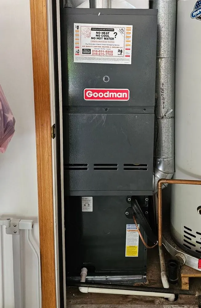 Slide of Air Quality Control Heating and Cooling