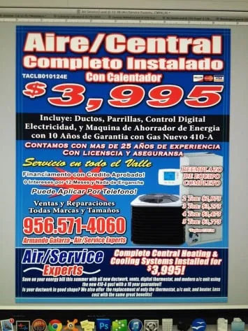 Slide of Air Service Heating & Cooling