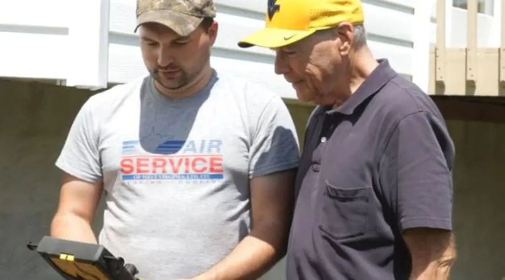 Slide of Air Service of West Virginia