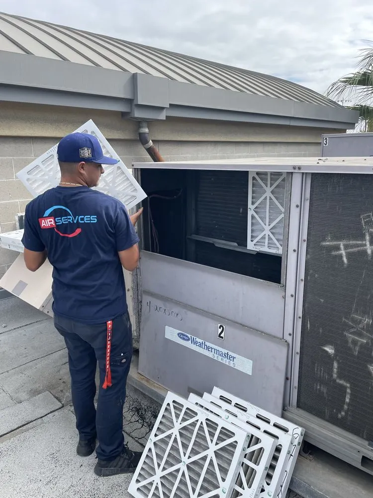 Slide of Air Services Mechanical