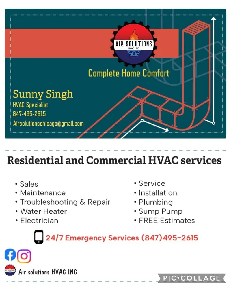 Slide of Air solutions HVAC