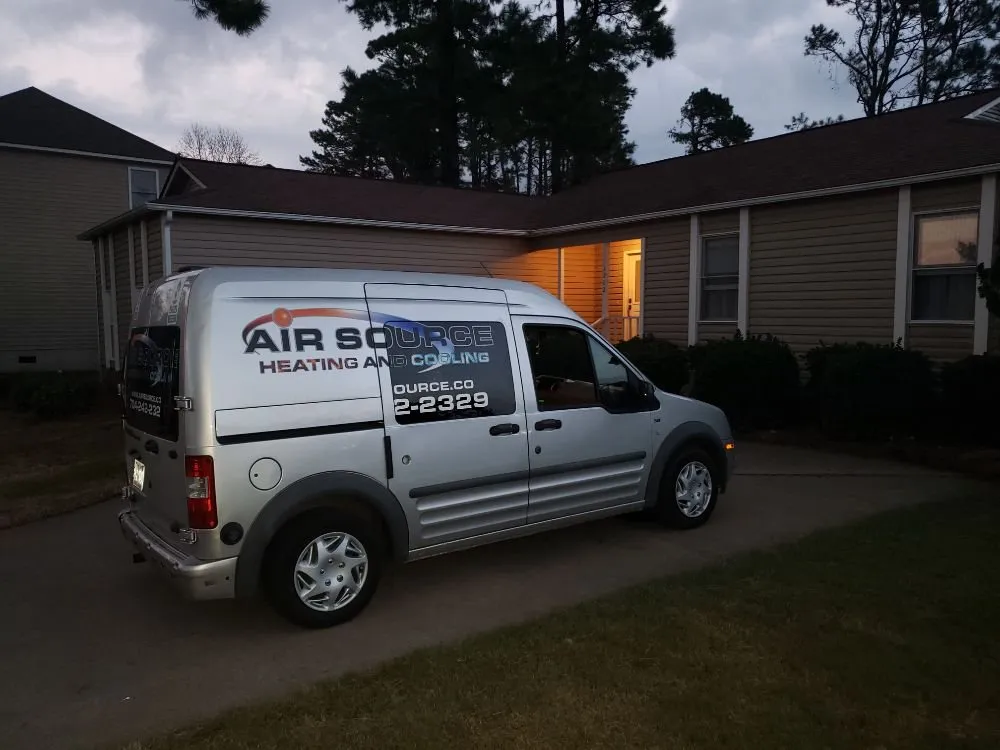 Slide of Air Source Heating & Cooling