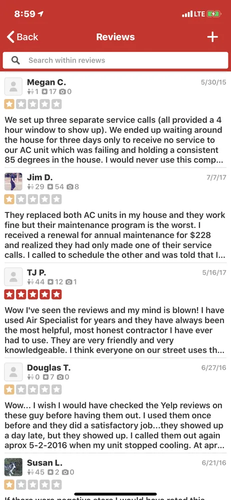 Slide of Air Specialist Heating & Air Conditioning