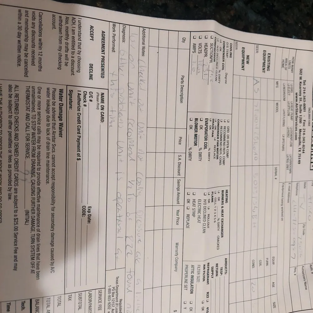 Slide of Air Star Cooling & Heating Services