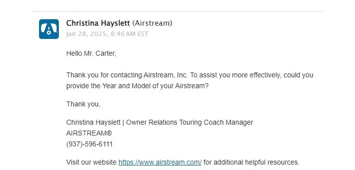 Slide of Air Stream Co