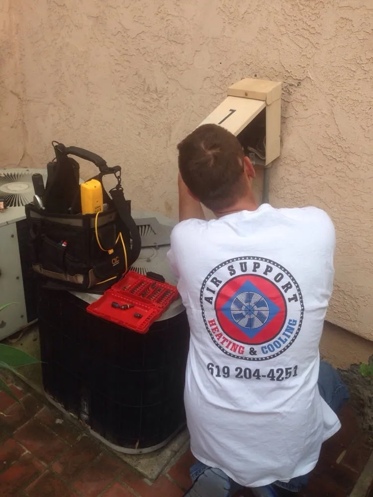 Slide of Air Support Heating and AC