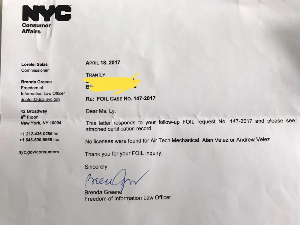 Slide of Air Tech Mechanical Inc