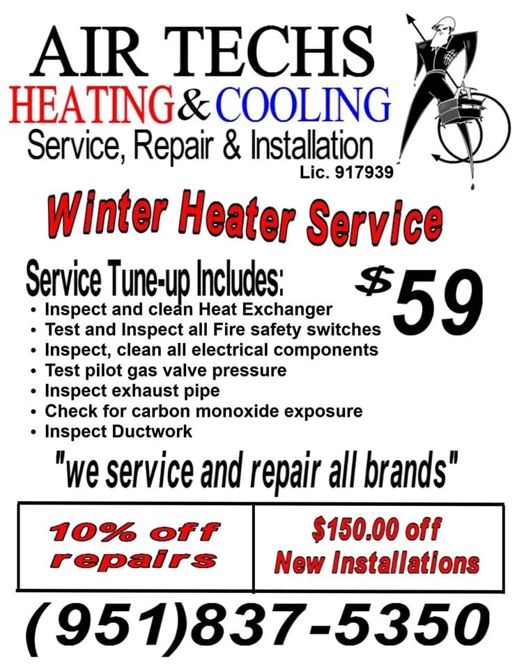 Slide of AIR TECHS Heating and Cooling