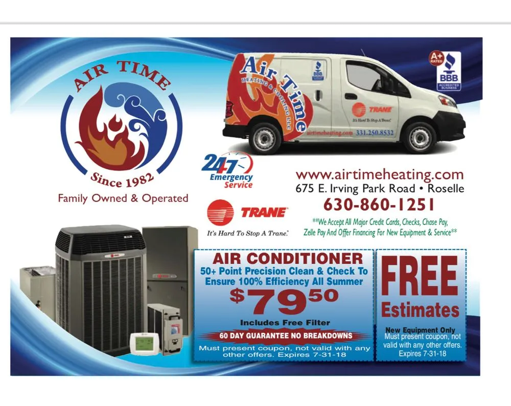 Slide of Air Time Heating & Cooling