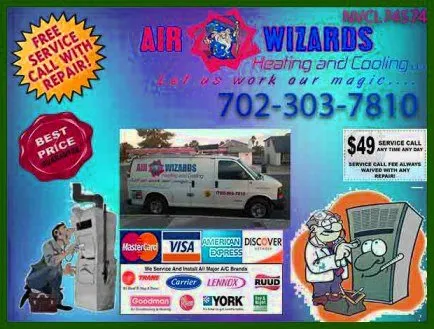 Slide of Air Wizards Heating and Cooling