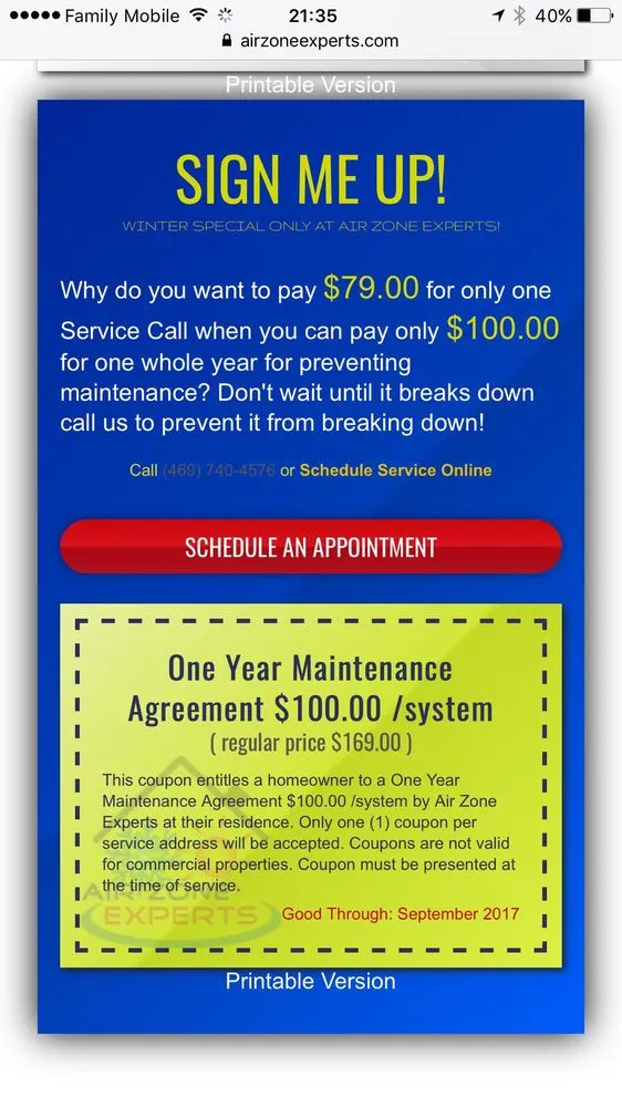 Slide of Air Zone Experts