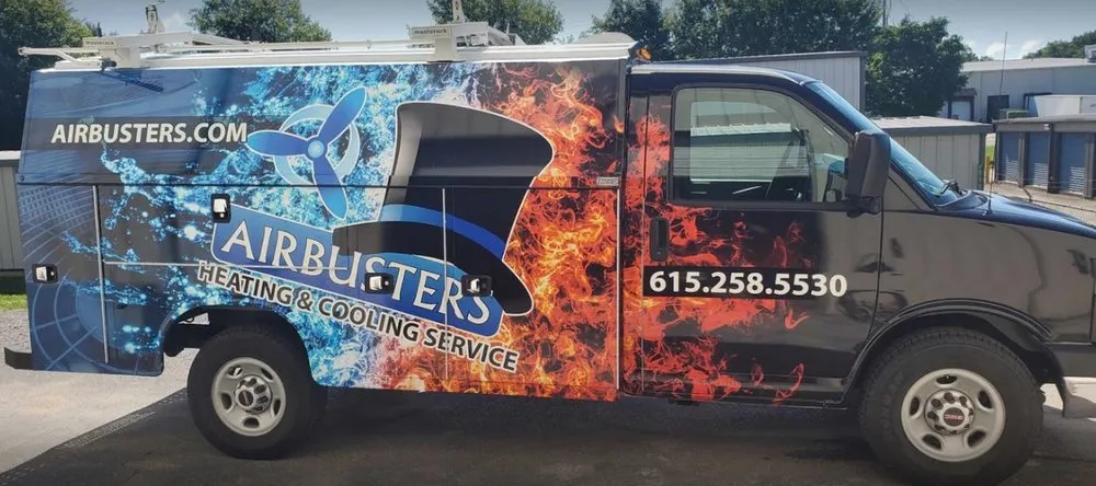 Slide of Airbusters Heating and Cooling Service