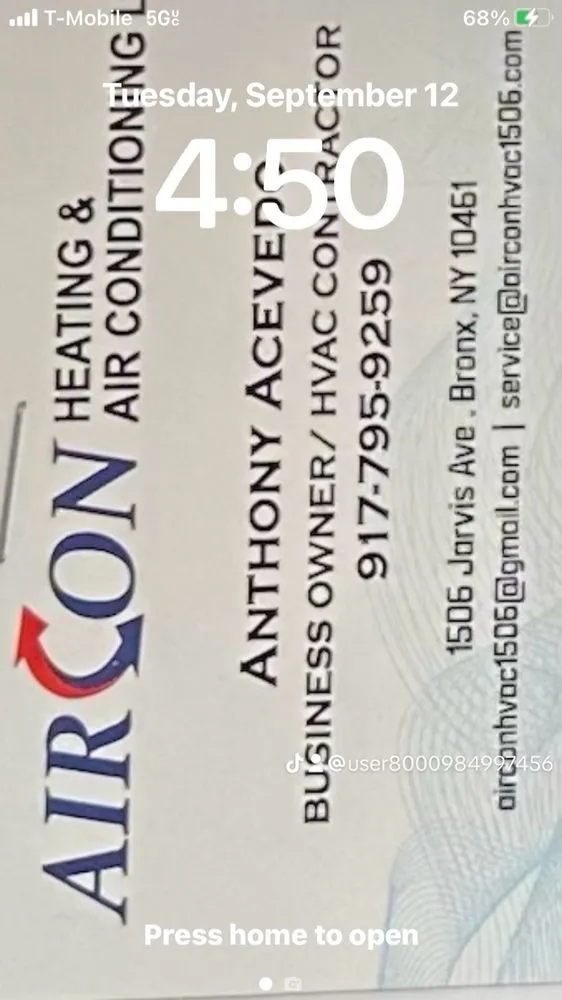 Slide of Aircon Heating & Air Conditioning