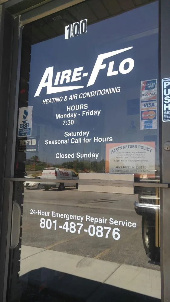 Slide of Aire-Flo Services