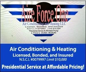 Slide of Aire Force One A/C & Heat