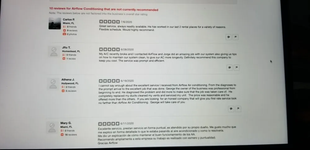 Slide of Airflow Conditioning