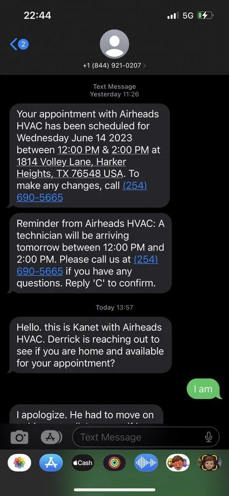 Slide of Airheads HVAC