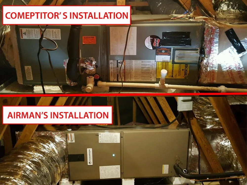 Slide of Airman Heating & Cooling