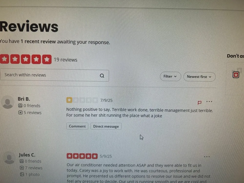 Slide of Airpex Cooling, Heating and Plumbing