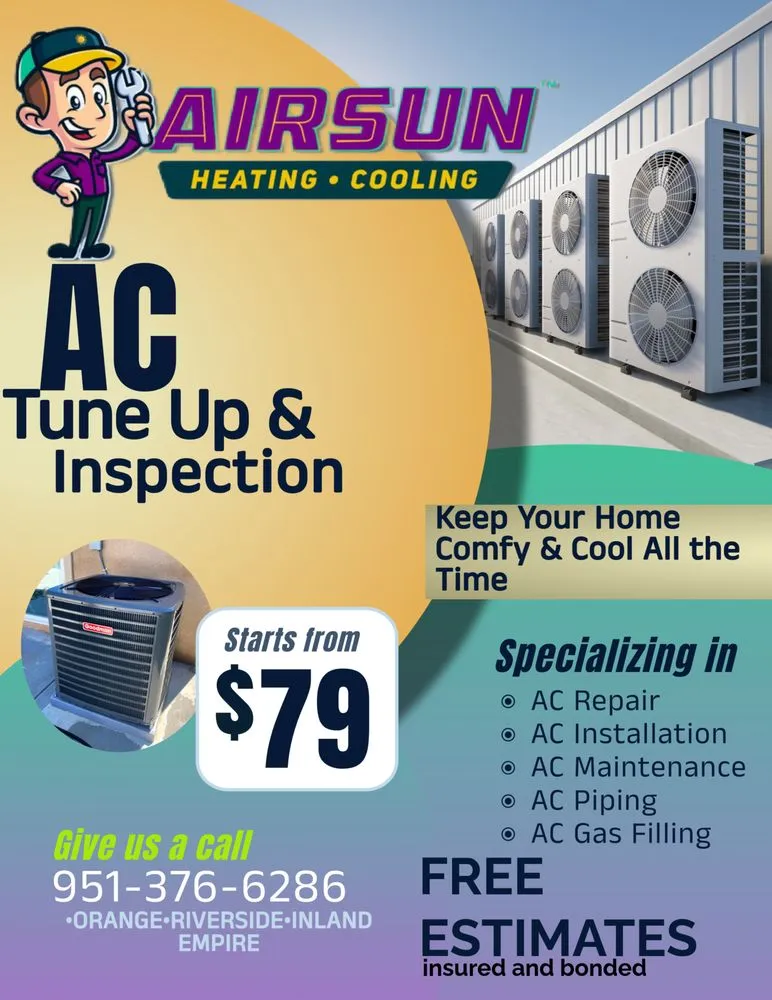 Slide of Airsun Heating and Cooling