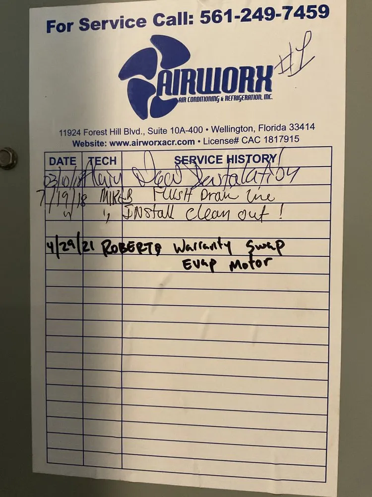 Slide of AIRWORX AC & REFRIGERANT