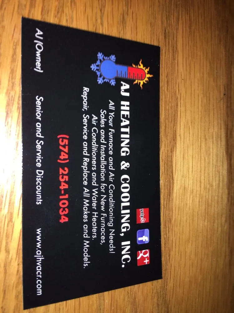 Slide of AJ Heating & Cooling